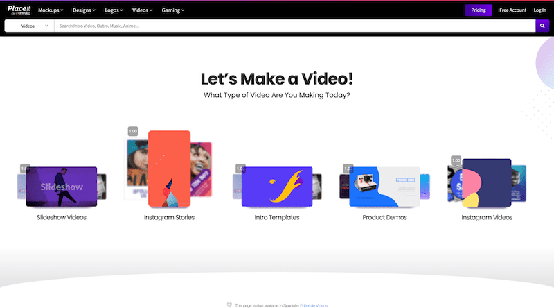 Placeit - Best Video marketing tools
