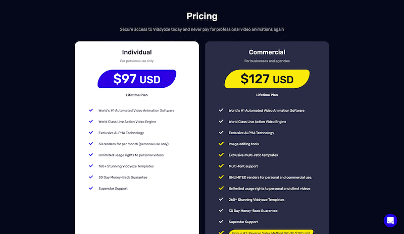 Viddyoze pricing