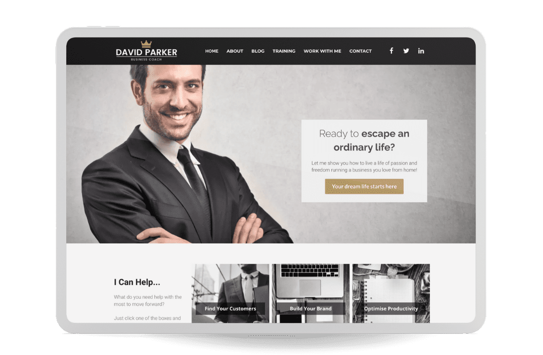 Consultant website template