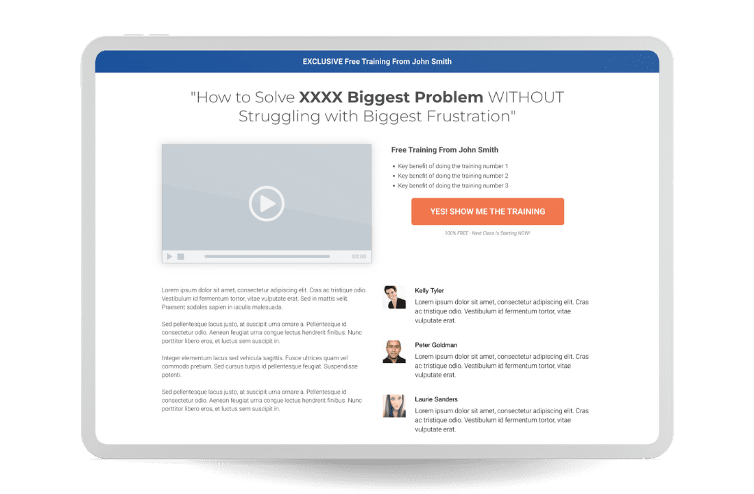 Video Survey Funnel TEMPLATE