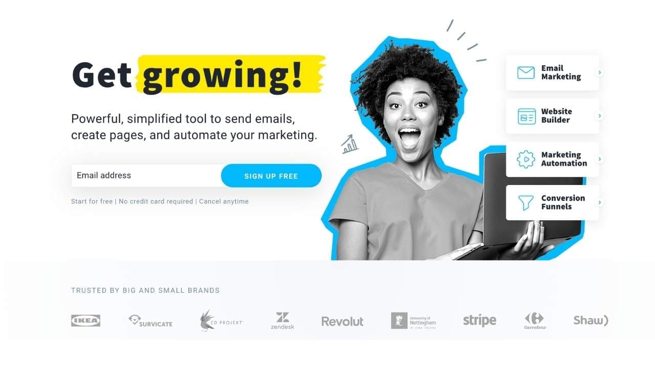 get response - landing page software