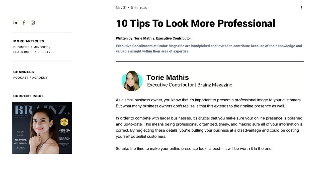 guest post example | Torie Mathis