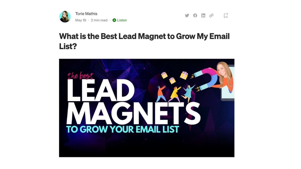medium post example | Torie Mathis