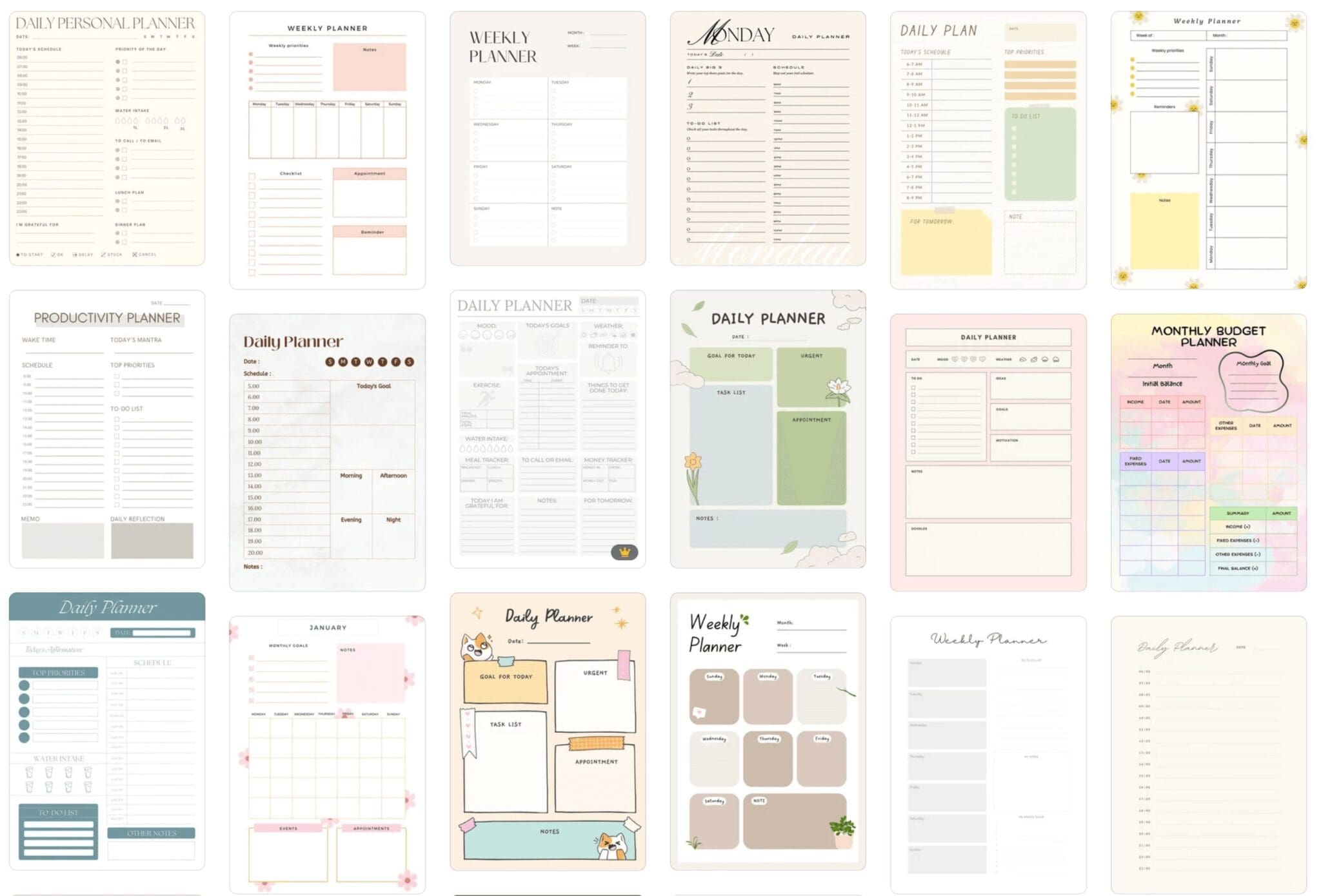 lead magnet template example - planners