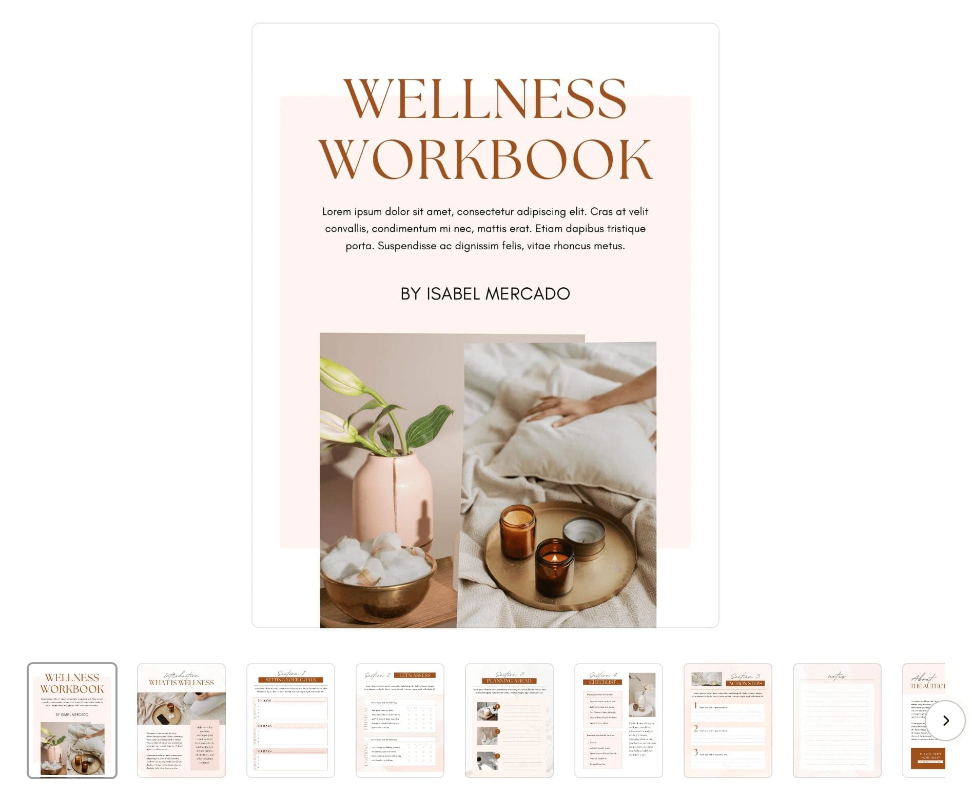 lead magnet template example - workbook