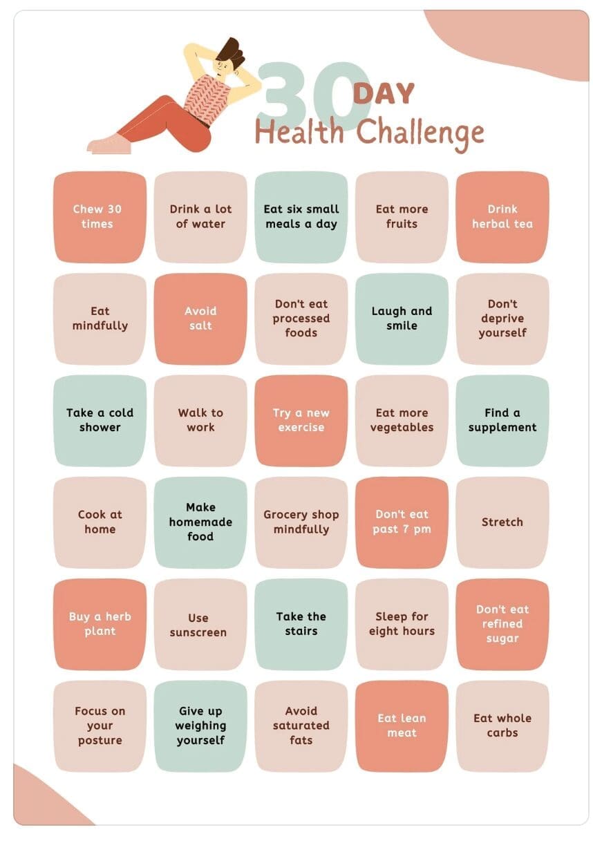 lead magnet template example - challenge