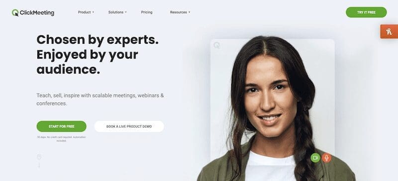 Best Webinar Software - ClickMeeting