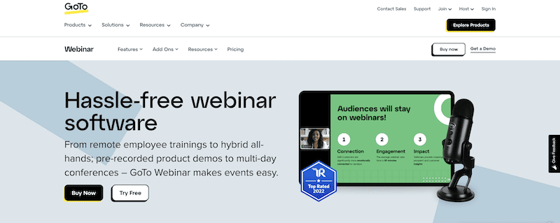 Best Webinar Software - Goto